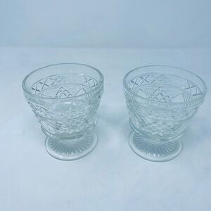 Set of 2 Vintage Parfait Dessert Glasses